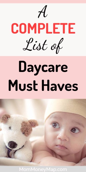List of items needed to start at daycare