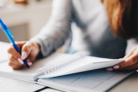 financial notebook