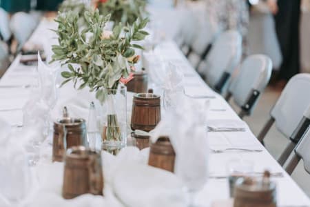 backyard wedding decorations on a budget