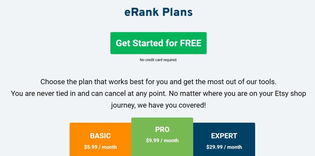 erank pricing