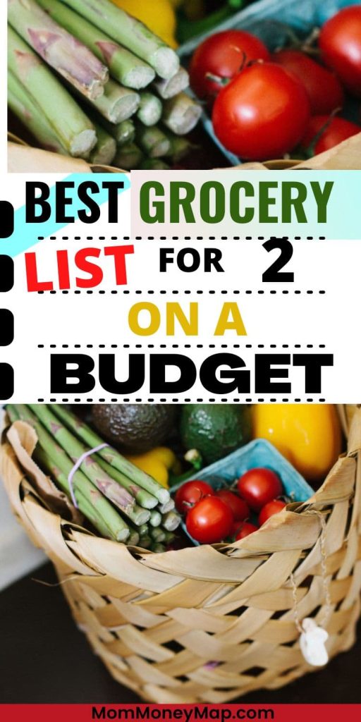 Grocery List for 2 on a Budget