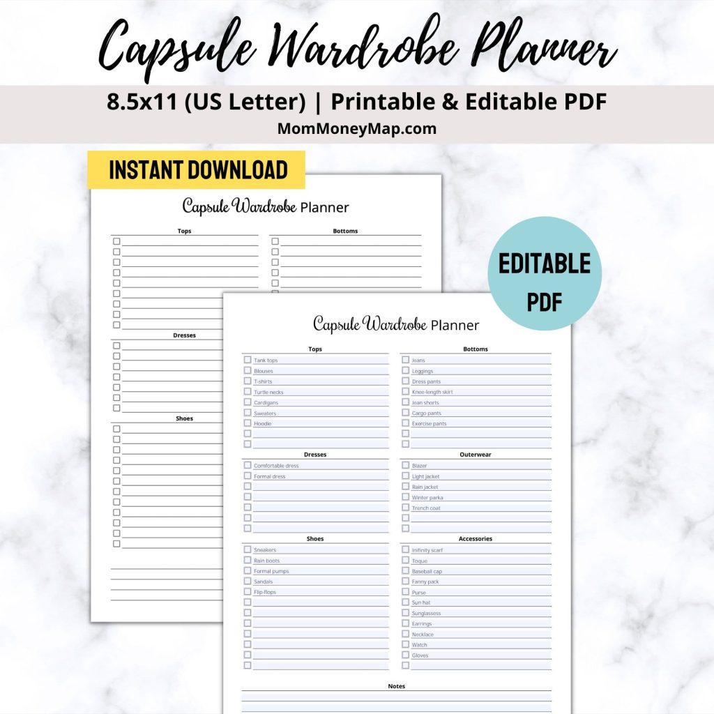 capsule wardrobe plan